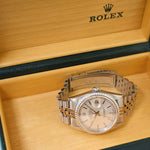SOLD OUT: Rolex Datejust 16220 36MM Quickset Jubilee Engine-Turned 3135 Silver Steel Box 1999 - WearingTime Luxury Watches