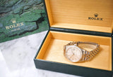 SOLD OUT: Rolex Datejust 16220 36MM Quickset Jubilee Engine-Turned 3135 Silver Steel Box 1999