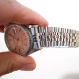 SOLD OUT: Rolex Datejust 16220 36MM Quickset Jubilee Engine-Turned 3135 Silver Steel Box 1999