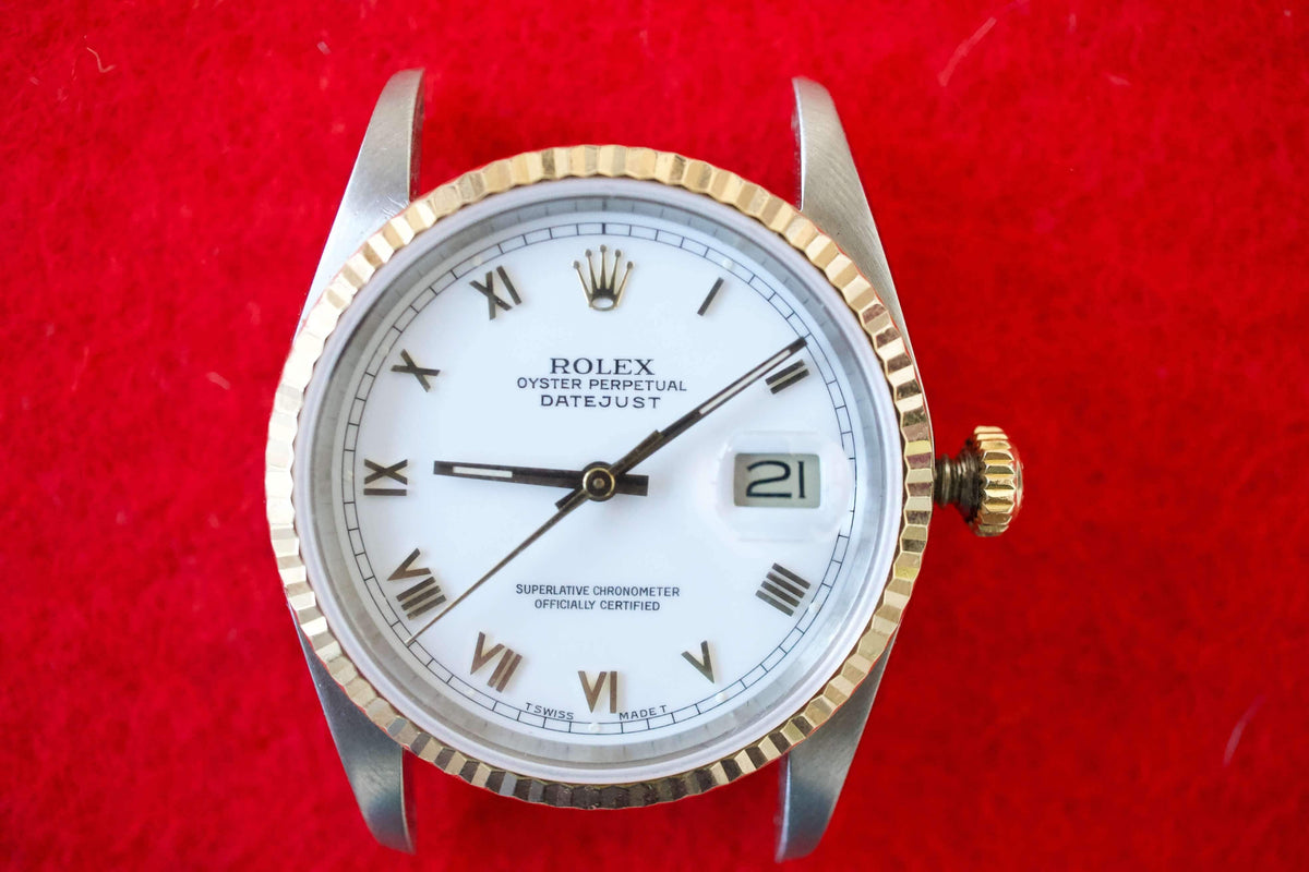 SOLD OUT: Rolex Datejust 16233 36MM Jubilee White Dial with Box and Papers - WearingTime Luxury Watches