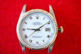SOLD OUT: Rolex Datejust 16233 36MM Jubilee White Dial with Box and Papers