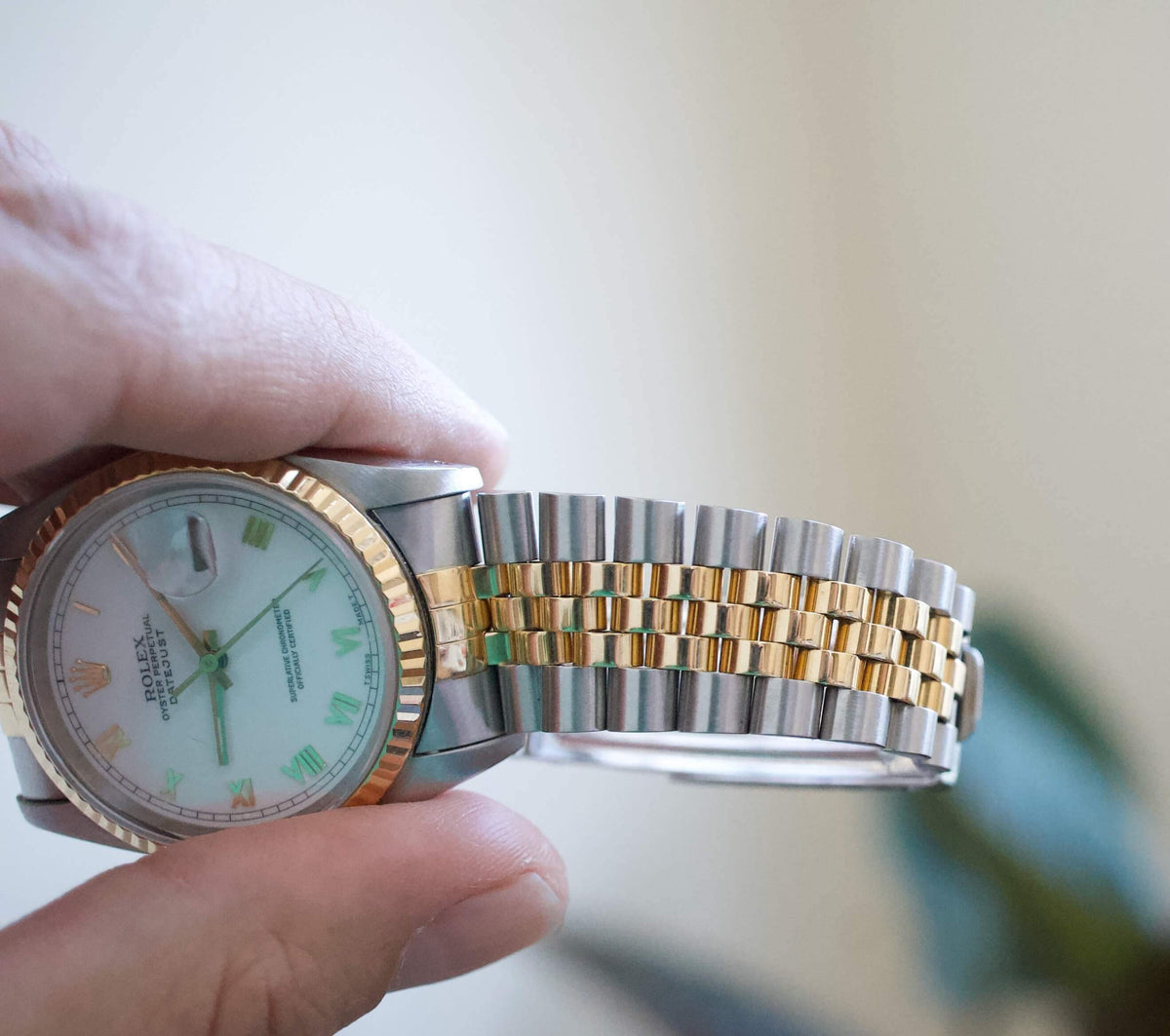 SOLD OUT: Rolex Datejust 16233 36MM Jubilee White Dial with Box and Papers - WearingTime Luxury Watches