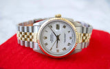SOLD OUT: Rolex Datejust 16233 36MM Jubilee White Dial with Box and Papers