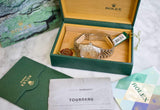 SOLD OUT: Rolex Datejust 16234 36MM Quickset Jubilee 18K Gold Fluted 3135 Steel Box and Papers 2001 "HONDA"