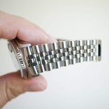 SOLD OUT: Rolex Datejust 16234 36MM Quickset Jubilee Gold Fluted 3135 Black Steel Box 1995