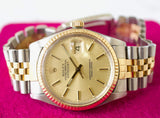 SOLD OUT: Rolex Datejust 36MM 16013 Automatic Jubilee Two Tone Champagne Box