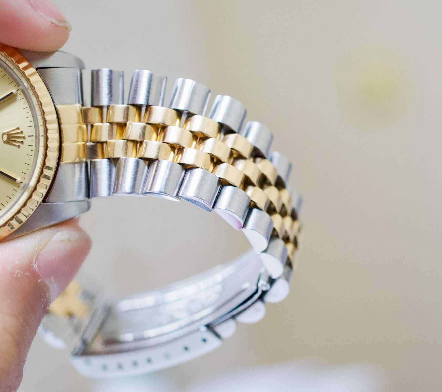 SOLD OUT: Rolex Datejust 36MM 16013 Automatic Jubilee Two Tone Champagne Box - WearingTime Luxury Watches