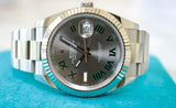 SOLD OUT: Rolex Datejust 41 Wimbeldon 126334 Box and Papers 2022 18K Bezel