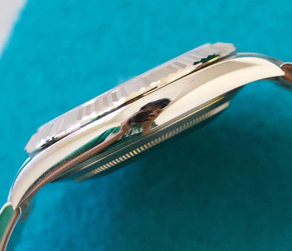 SOLD OUT: Rolex Datejust 41 Wimbeldon 126334 Box and Papers 2022 18K Bezel - WearingTime Luxury Watches