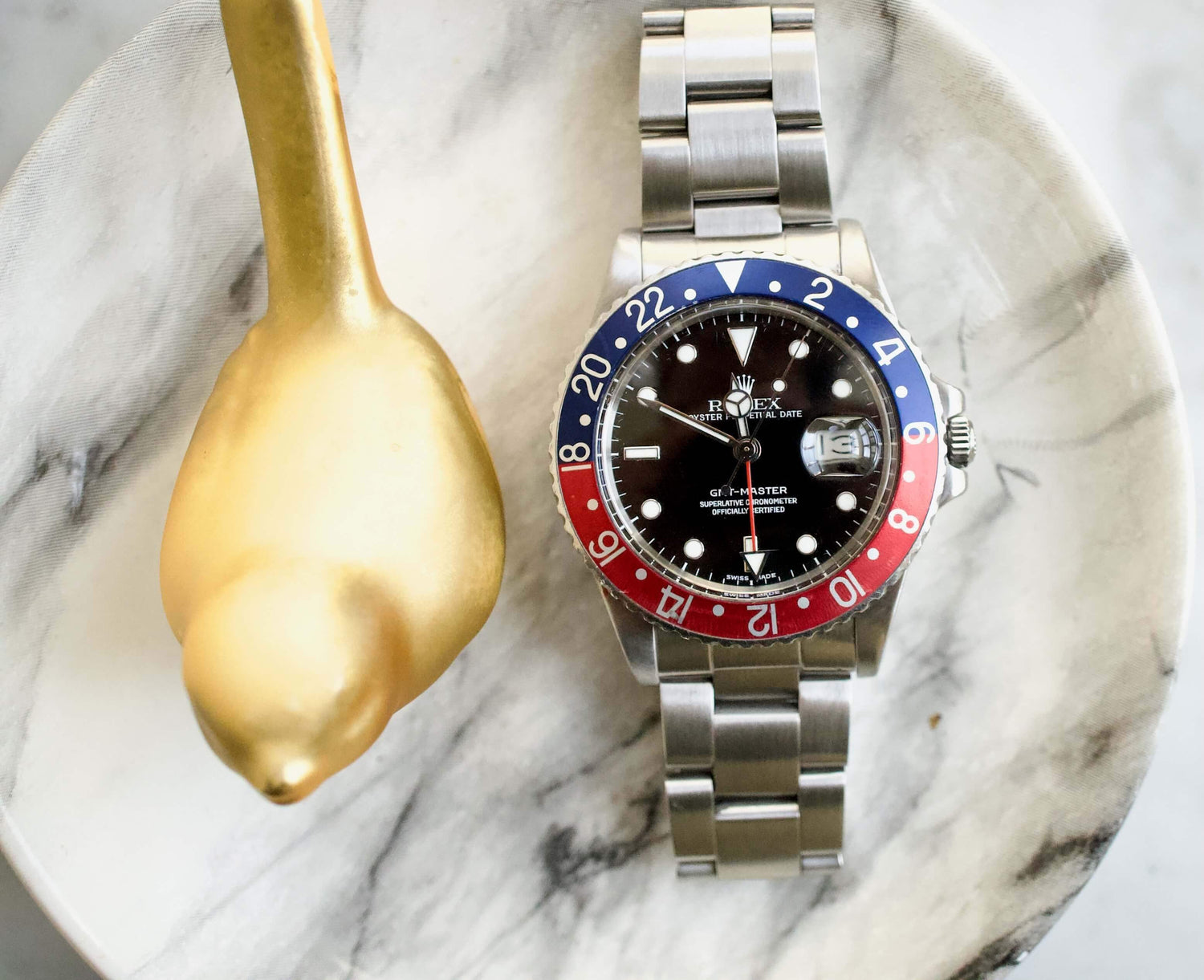 SOLD OUT: Rolex GMT-Master Pepsi 16750 40MM Automatic Serviced Box 1985 - WearingTime Luxury Watches