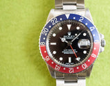 SOLD OUT: Rolex GMT-Master Pepsi 16750 40MM Automatic Serviced Box 1985