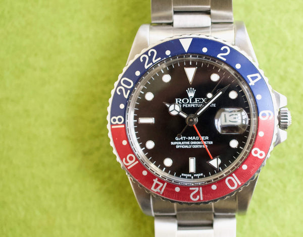 SOLD OUT: Rolex GMT-Master Pepsi 16750 40MM Automatic Serviced Box 1985
