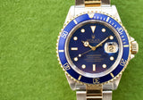 SOLD OUT: Rolex Submariner Date 16613 40MM 1993 Box 18K Yellow Gold and Steel