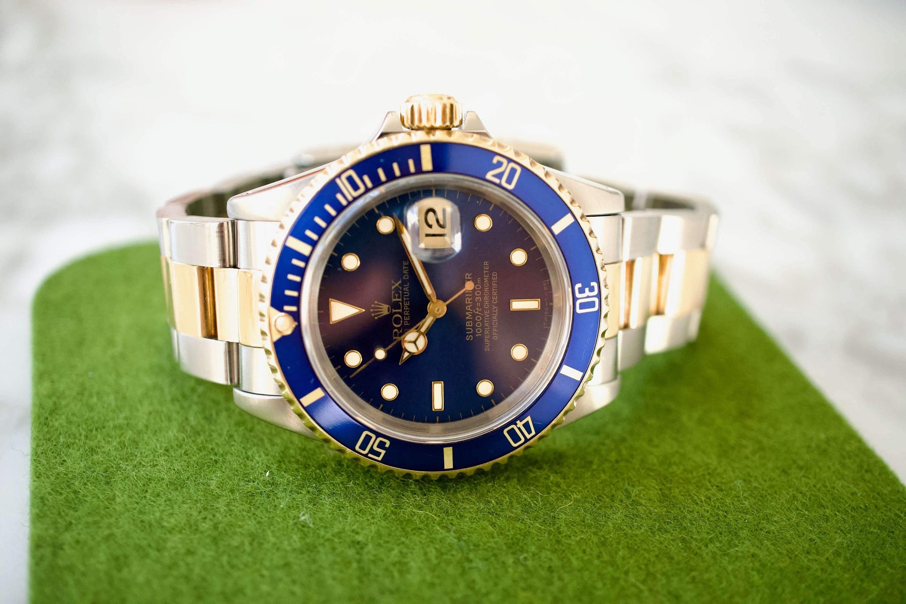 SOLD OUT: Rolex Submariner Date 16613 40MM 1993 Box 18K Yellow Gold and Steel - WearingTime Luxury Watches