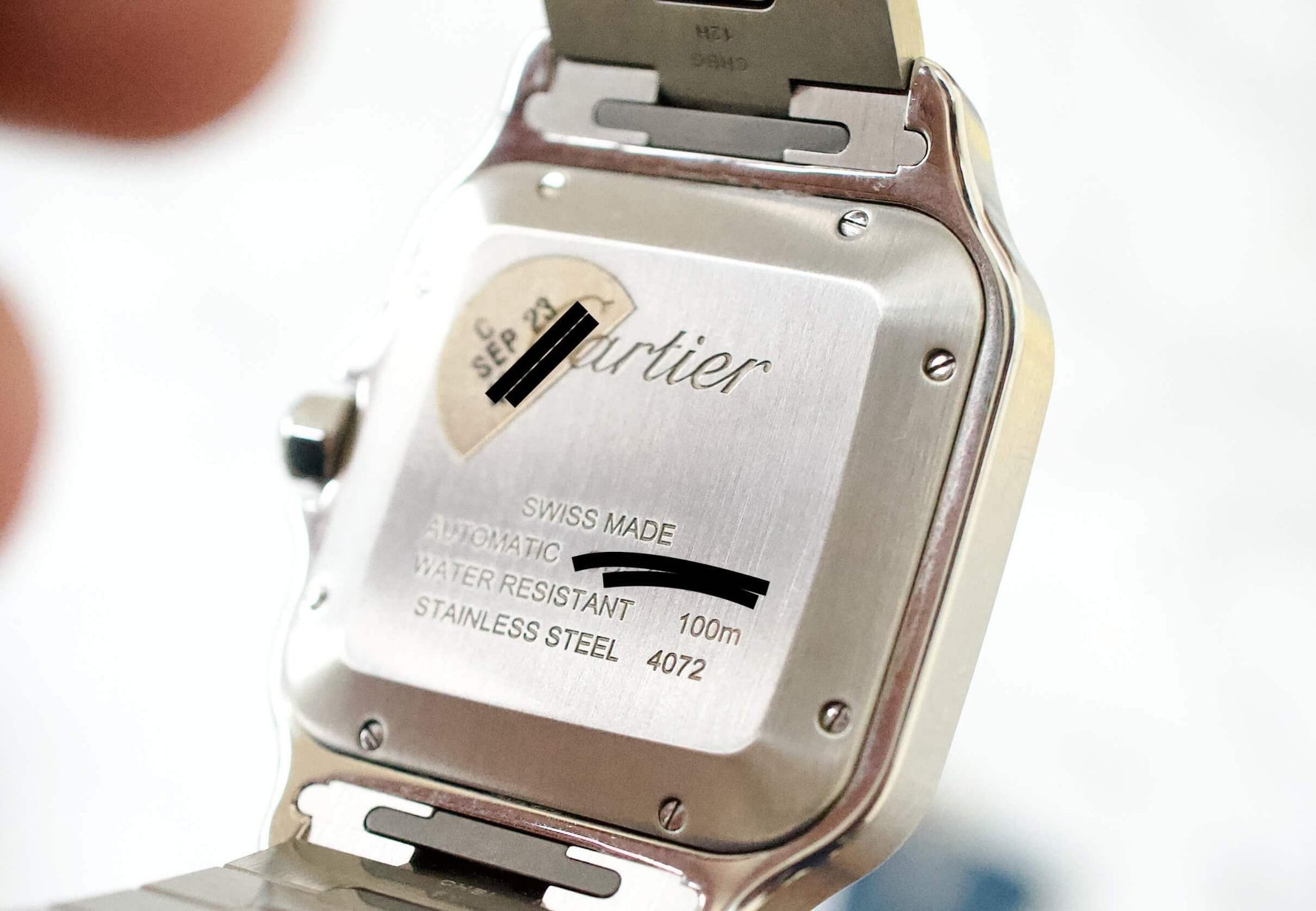 SOLDOUT: Cartier Santos De Cartier Large WSSA0030 39.8MM Automatic Smartlink QuickSwitch BLUE Steel 2021 Papers Factory Warranty - WearingTime Luxury Watches