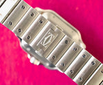 SOLDOUT: Cartier Santos De Cartier Large WSSA0030 39.8MM Automatic Smartlink QuickSwitch BLUE Steel 2021 Papers Factory Warranty - WearingTime Luxury Watches