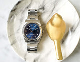 SOLDOUT: Rolex Oyster Perpetual 114200 34MM Blue Dial Oyster Bracelet Box and Papers 2020