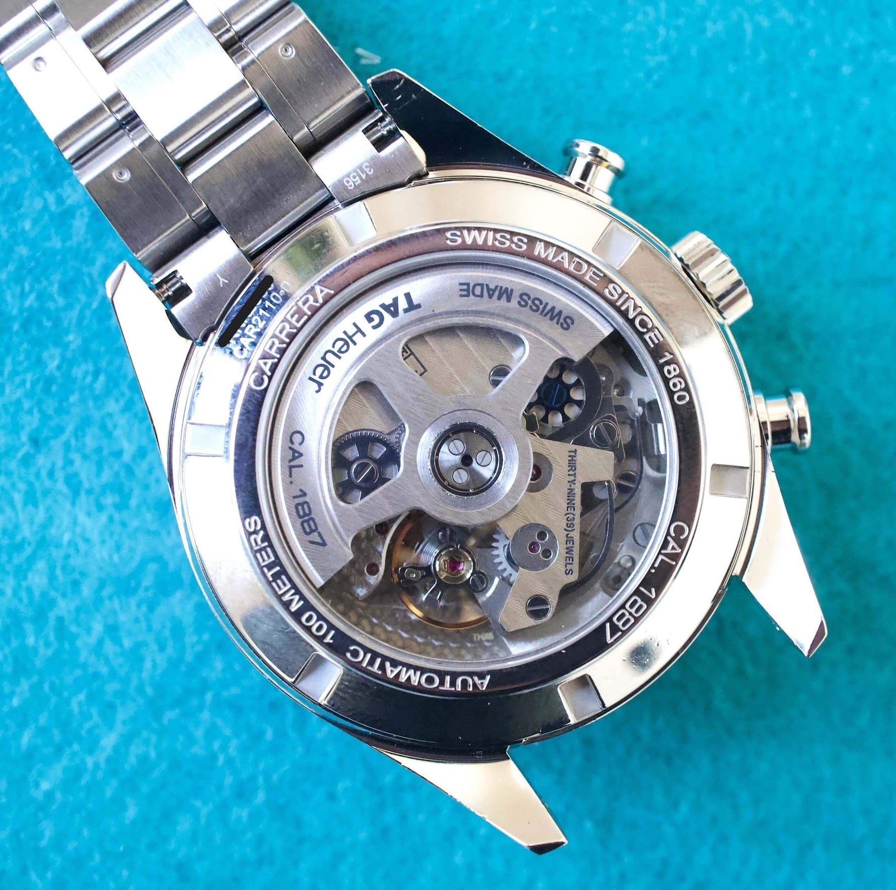 Cal 1887 Tag Heuer Car2110 Pre-Owned TAG Heuer Carrera Calibre