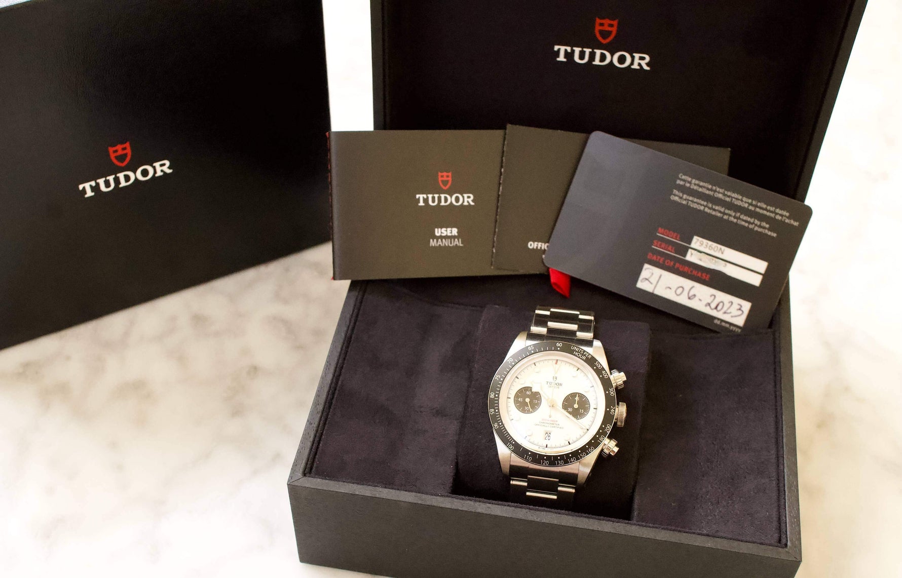 Tudor Black Bay Chronograph 41MM NEW 2023 Box and Papers 79360N-002 - WearingTime Luxury Watches