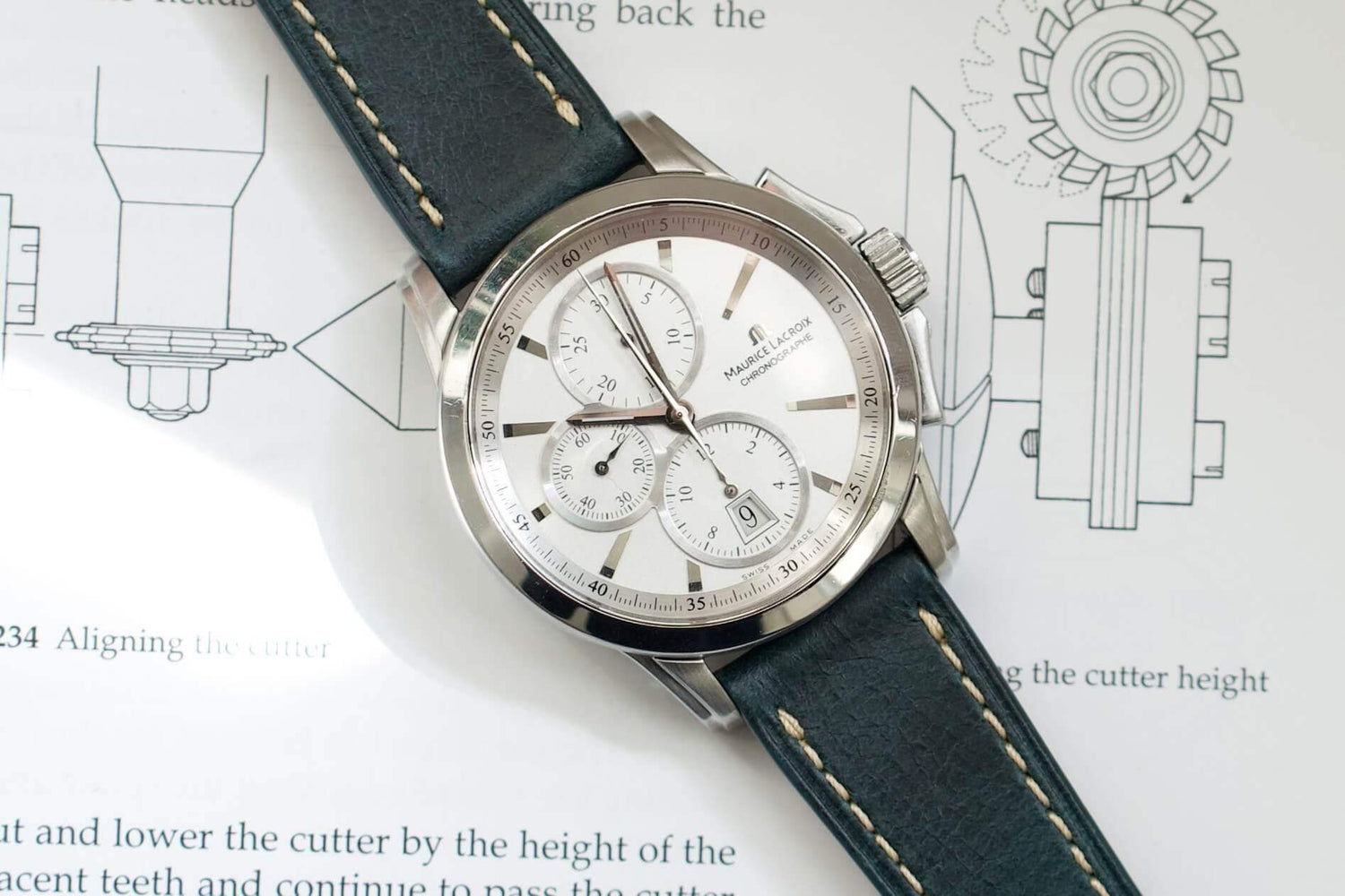 Maurice Lacroix Pontos Chronograph PT7538/48 Men's Swiss Made Automatic Watch - WearingTime Luxury Watches