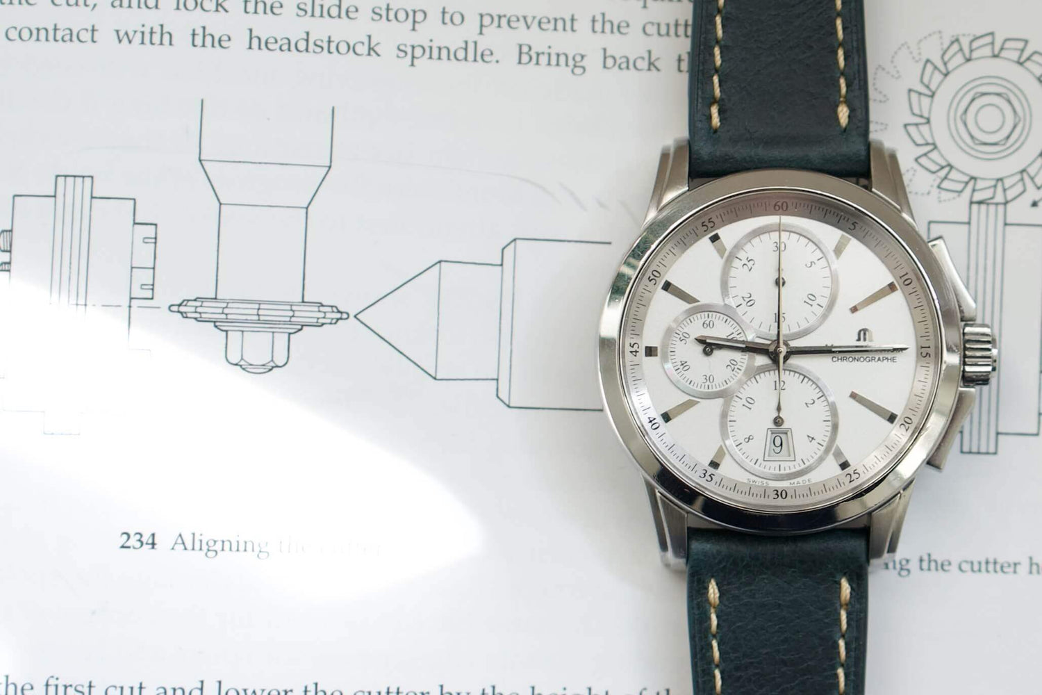 Maurice Lacroix Pontos Chronograph PT7538/48 Men's Swiss Made Automatic Watch - WearingTime Luxury Watches
