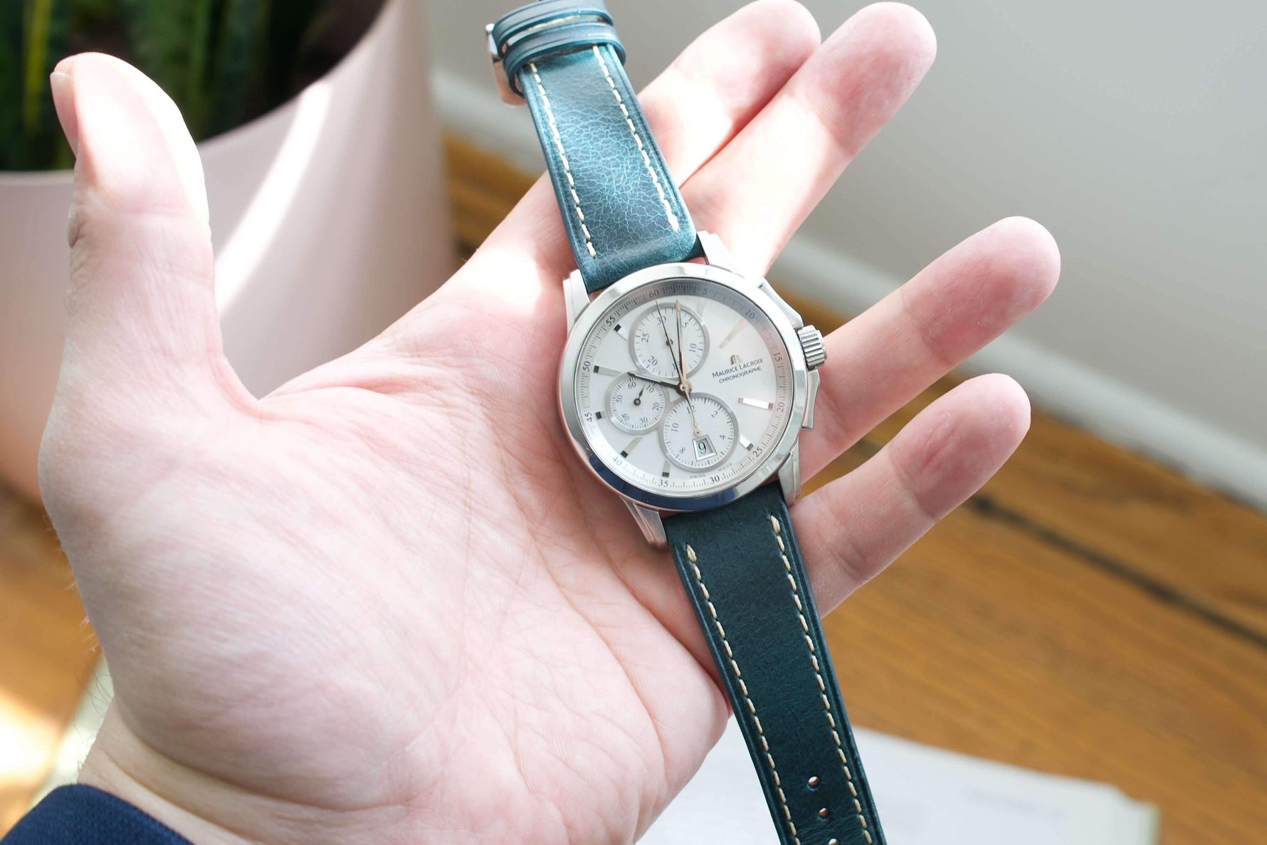 Maurice Lacroix Pontos Chronograph PT7538/48 Men's Swiss Made Automatic Watch - WearingTime Luxury Watches