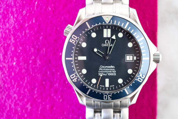 SOLDOUT: OMEGA SEAMASTER 300m 2531.80 41mm Blue Wave Dial Automatic Chronometer Bond Goldeneye