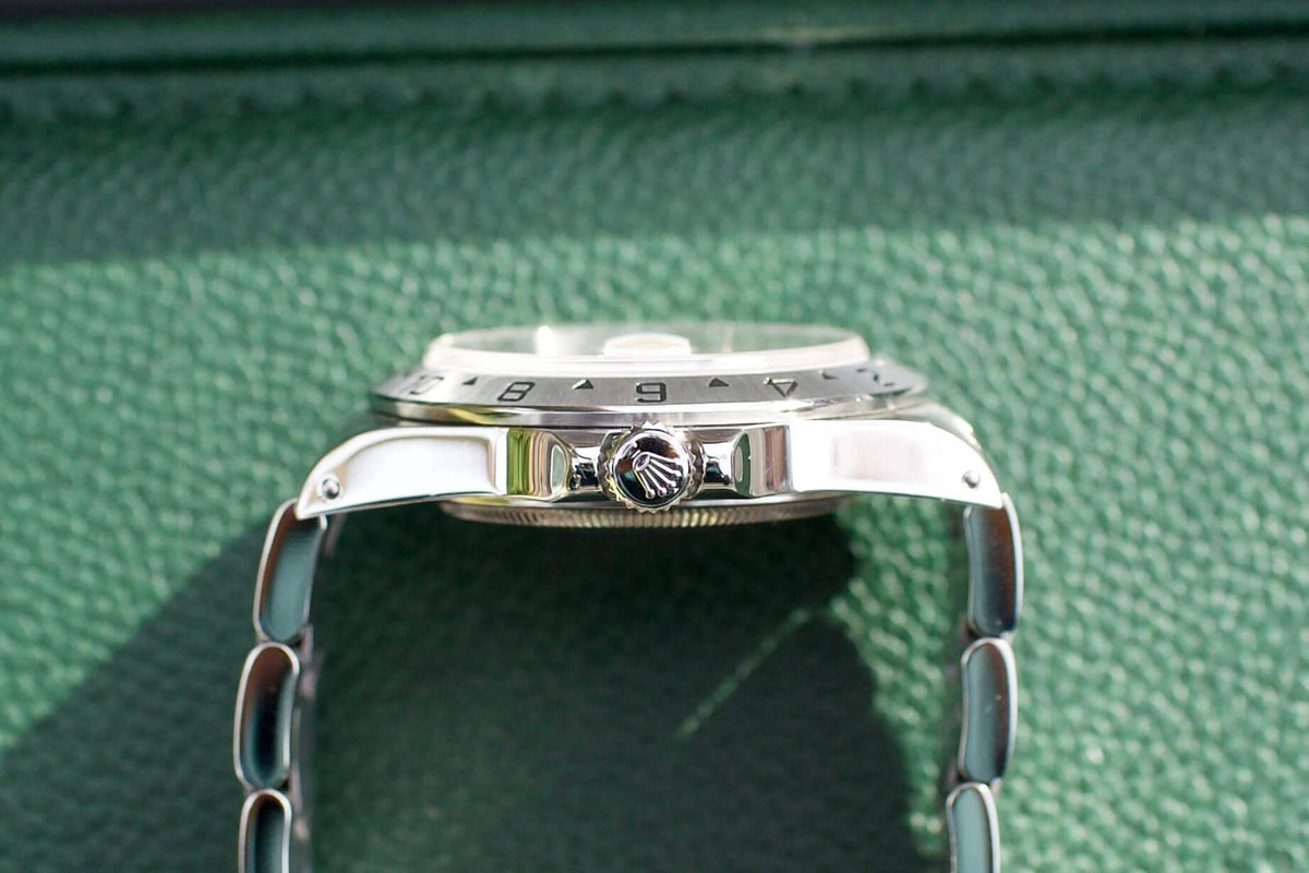 Rolex Explorer II POLAR SWISS ONLY Dial Ref 16570 Box and Papers - WearingTime Luxury Watches