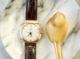 SOLD OUT: 1952 Omega Seamaster 14324 Hooded Lugs 18K Solid Gold 34mm