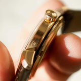 SOLD OUT: 1952 Omega Seamaster 14324 Hooded Lugs 18K Solid Gold 34mm