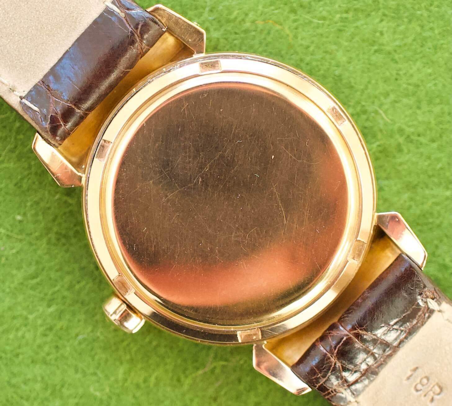 SOLD OUT 1952 Omega Seamaster 14324 Hooded Lugs 18K Solid Gold 34mm