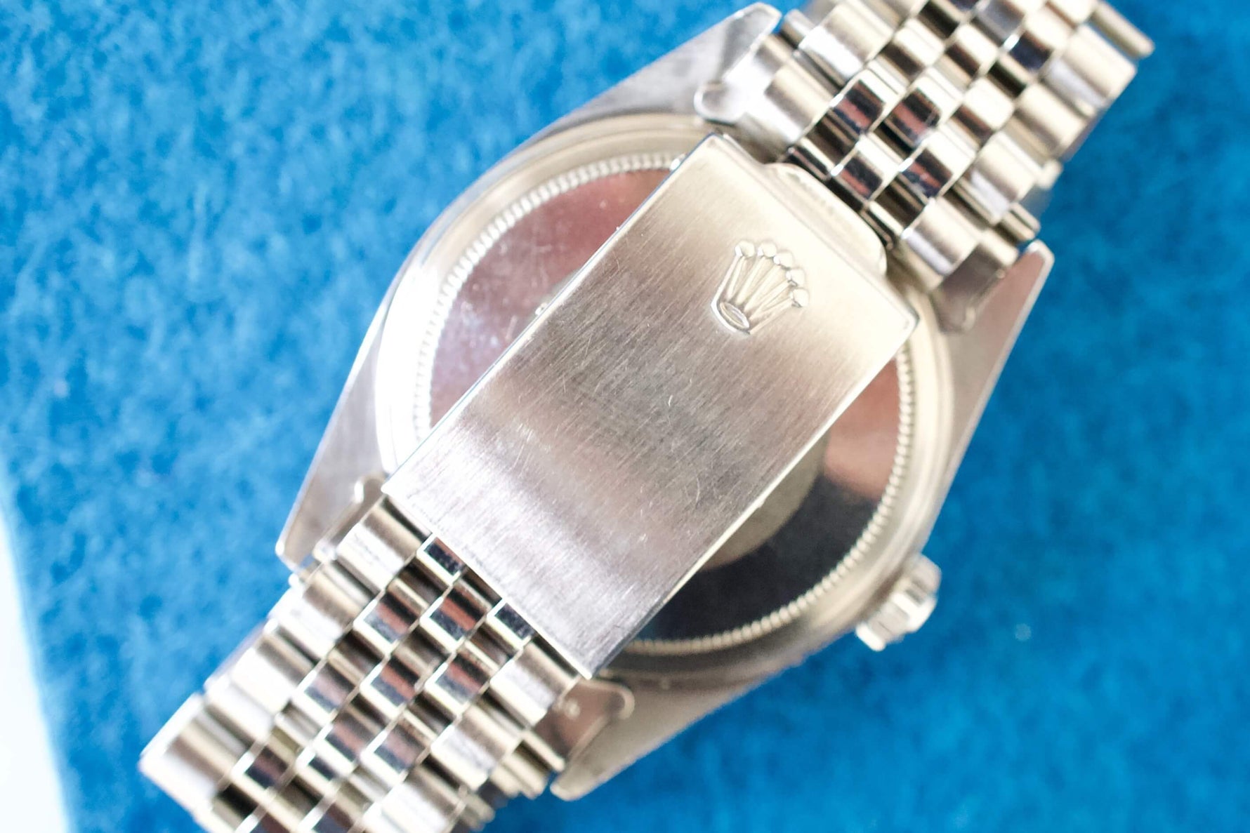 SOLD OUT: 1978 Rolex Vintage Datejust Ref 1603 36mm Engine Turned Bezel Jubilee Bracelet - WearingTime Luxury Watches