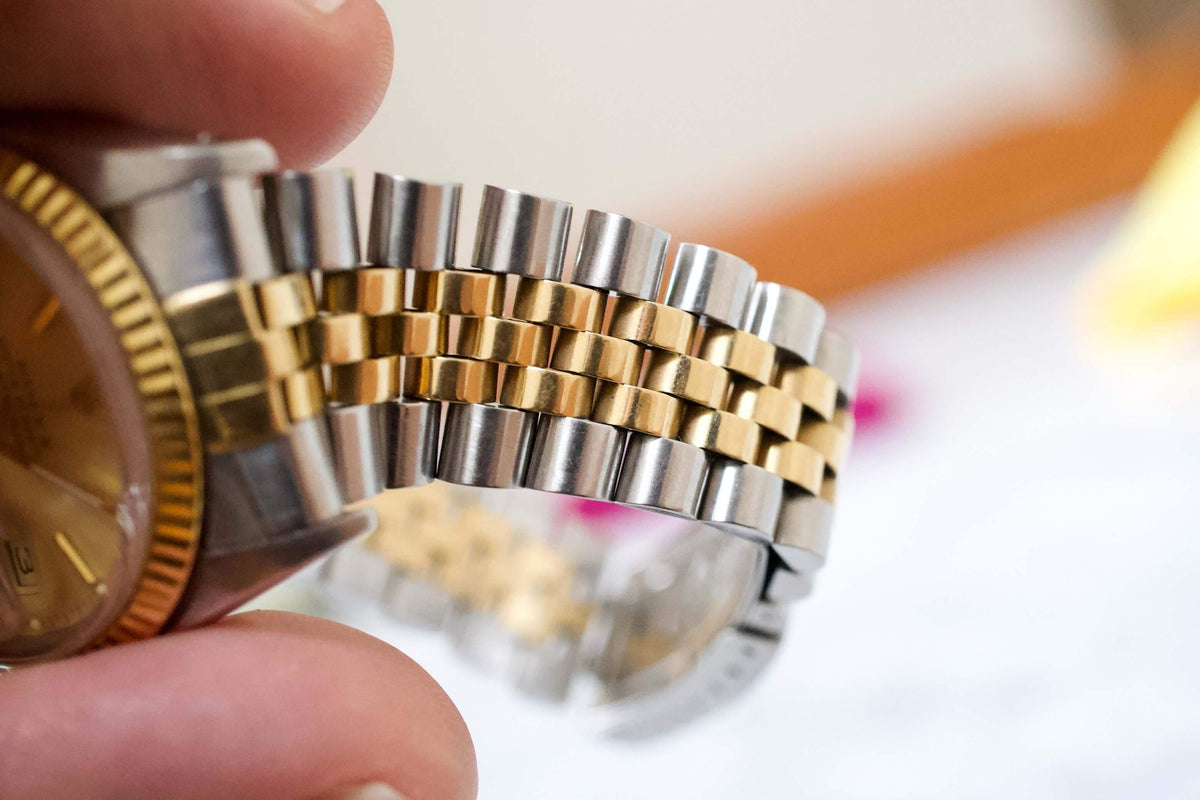 SOLD OUT: 1986 Rolex Datejust Ref. 16013 Two Tone 36mm Box Jubilee Bracelet - WearingTime Luxury Watches