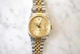 SOLD OUT: 1986 Rolex Datejust Ref. 16013 Two Tone 36mm Box Jubilee Bracelet