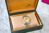 SOLD OUT: 1986 Rolex Datejust Ref. 16013 Two Tone 36mm Box Jubilee Bracelet