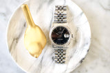 SOLD OUT: 1997 Rolex Datejust Steel 36mm Jubilee 16220 U series Black Dial Box