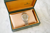 SOLD OUT: 1997 Rolex Datejust Steel 36mm Jubilee 16220 U series Black Dial Box