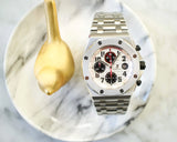 Sold Out: Audemars Piquet Royal Oak Offshore 26170ST 42MM Chronograph White Steel Box and Papers 2018