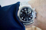 SOLD OUT: Blancpain Leman Flyback 38mm Chronograph 2185-F Steel Bracelet Box Papers 2185F