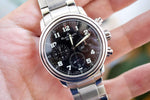 SOLD OUT: Blancpain Leman Flyback 38mm Chronograph 2185-F Steel Bracelet Box Papers 2185F - WearingTime Luxury Watches