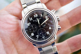 SOLD OUT: Blancpain Leman Flyback 38mm Chronograph 2185-F Steel Bracelet Box Papers 2185F