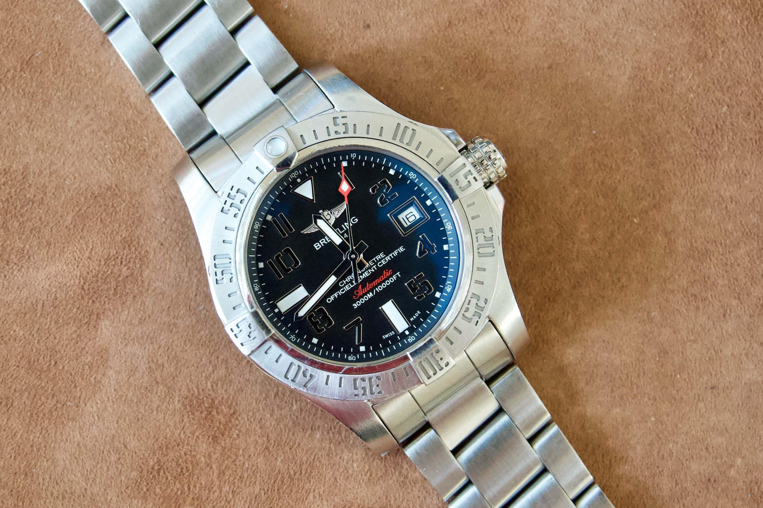 SOLD OUT: Breitling Avenger II SeaWolf A17331 Automatic Box and Papers Steel 45mm Diver - WearingTime Luxury Watches