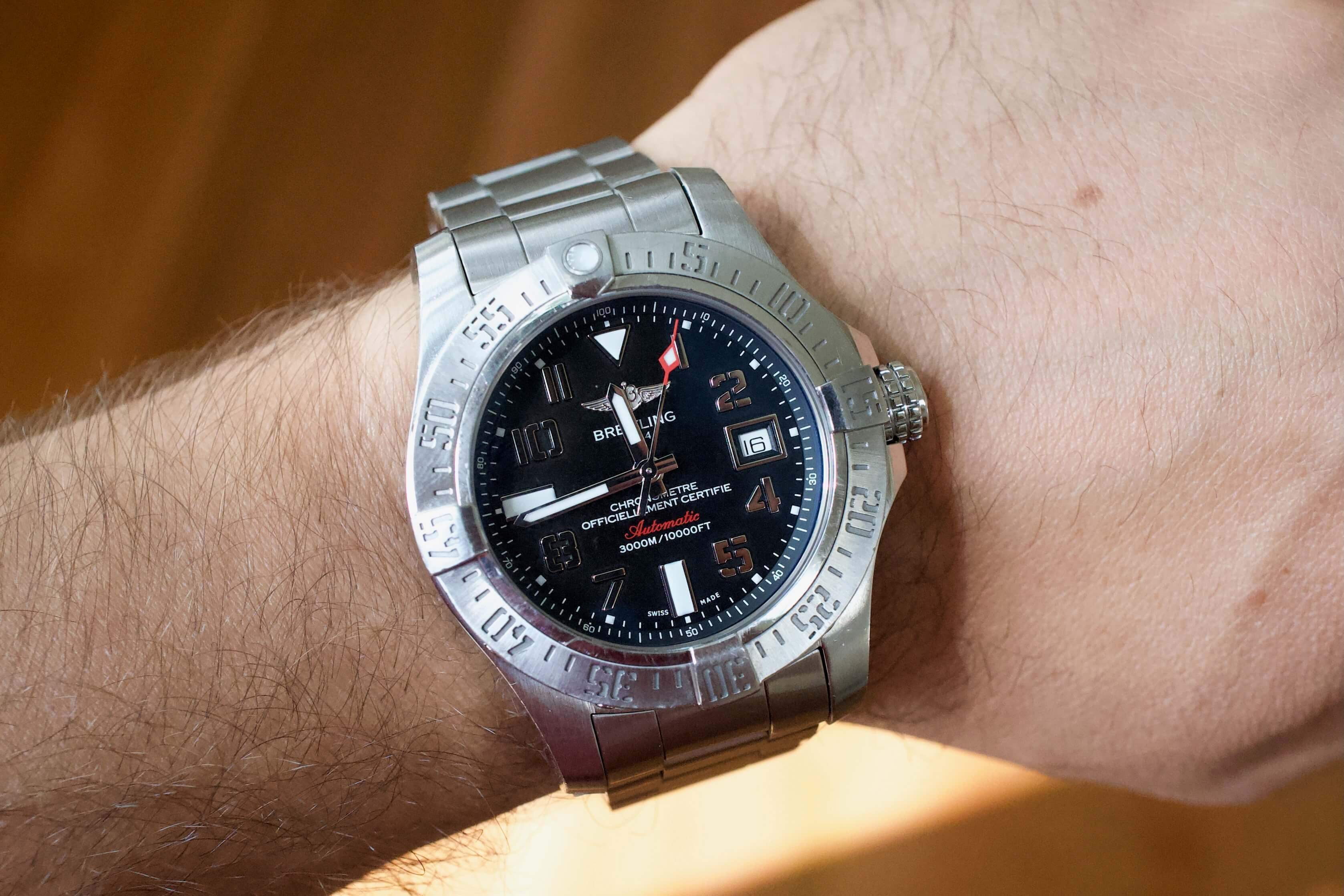 SOLD OUT Breitling Avenger II SeaWolf A17331 Automatic Box and Papers Steel 45mm Diver WearingTime Luxury Watches