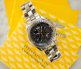 SOLD OUT: Breitling B2 43mm Chronograph Stainless Steel Black Dial A42362 Box and Papers