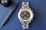SOLD OUT: Breitling Bentley Chronograph Gray Stainless Steel Date 48mm Watch A25363 Box and Papers