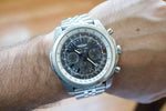 SOLD OUT: Breitling Bentley Chronograph Gray Stainless Steel Date 48mm Watch A25363 Box and Papers - WearingTime Luxury Watches
