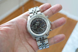 SOLD OUT: Breitling Bentley Chronograph Gray Stainless Steel Date 48mm Watch A25363 Box and Papers
