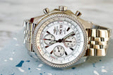 SOLD OUT: Breitling Bentley GT A13362 Chronograph 45mm Box and Papers White Steel Bracelet