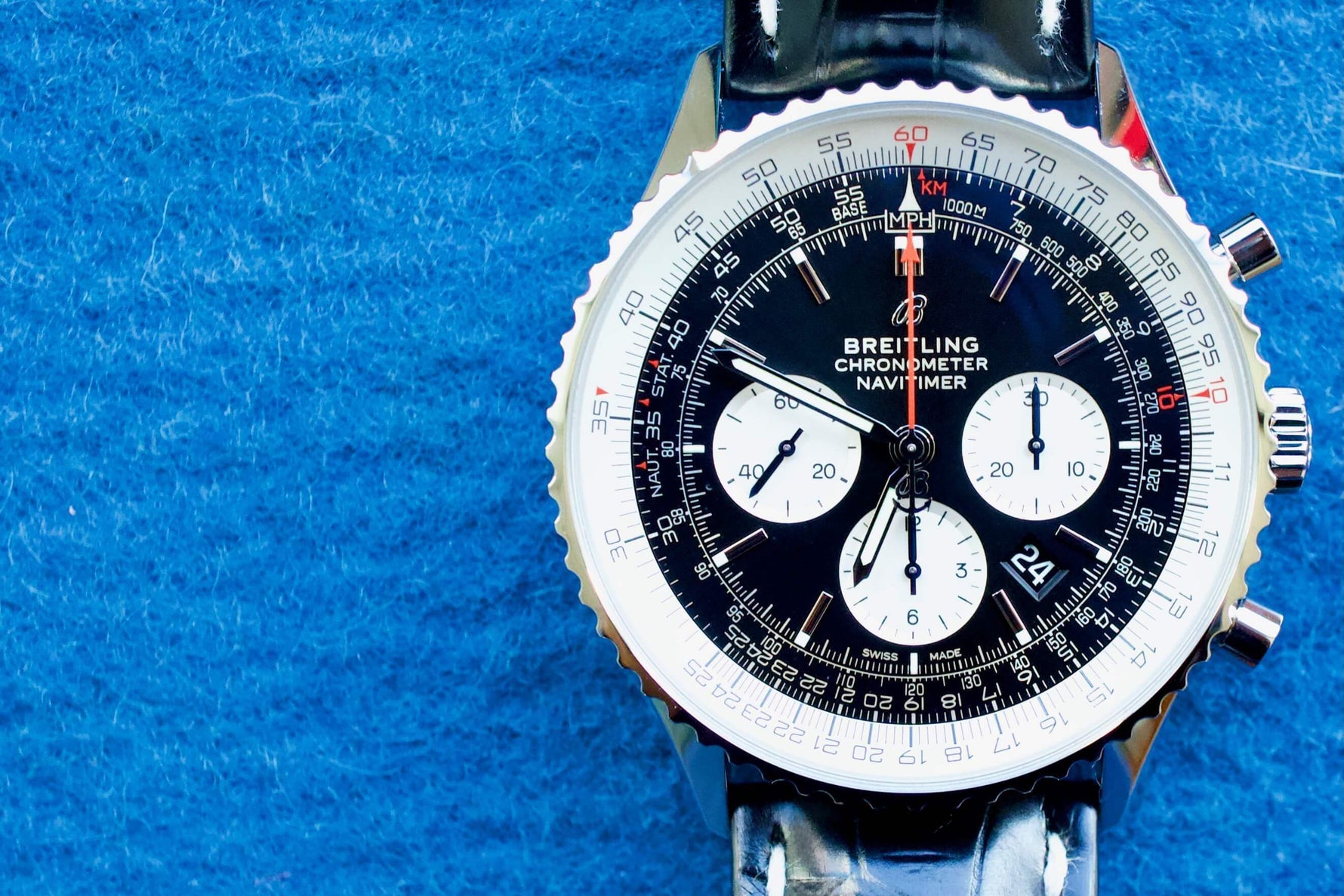 SOLD OUT: Breitling Navitimer 1 B01 01 Chronograph 46mm Automatic AB0127 Box - WearingTime Luxury Watches