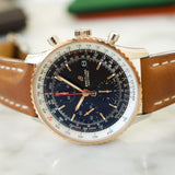 Sold Out: Breitling Navitimer U13324211B1 41MM Chronograph Two Tone Black Steel and Gold Box and Papers 2018